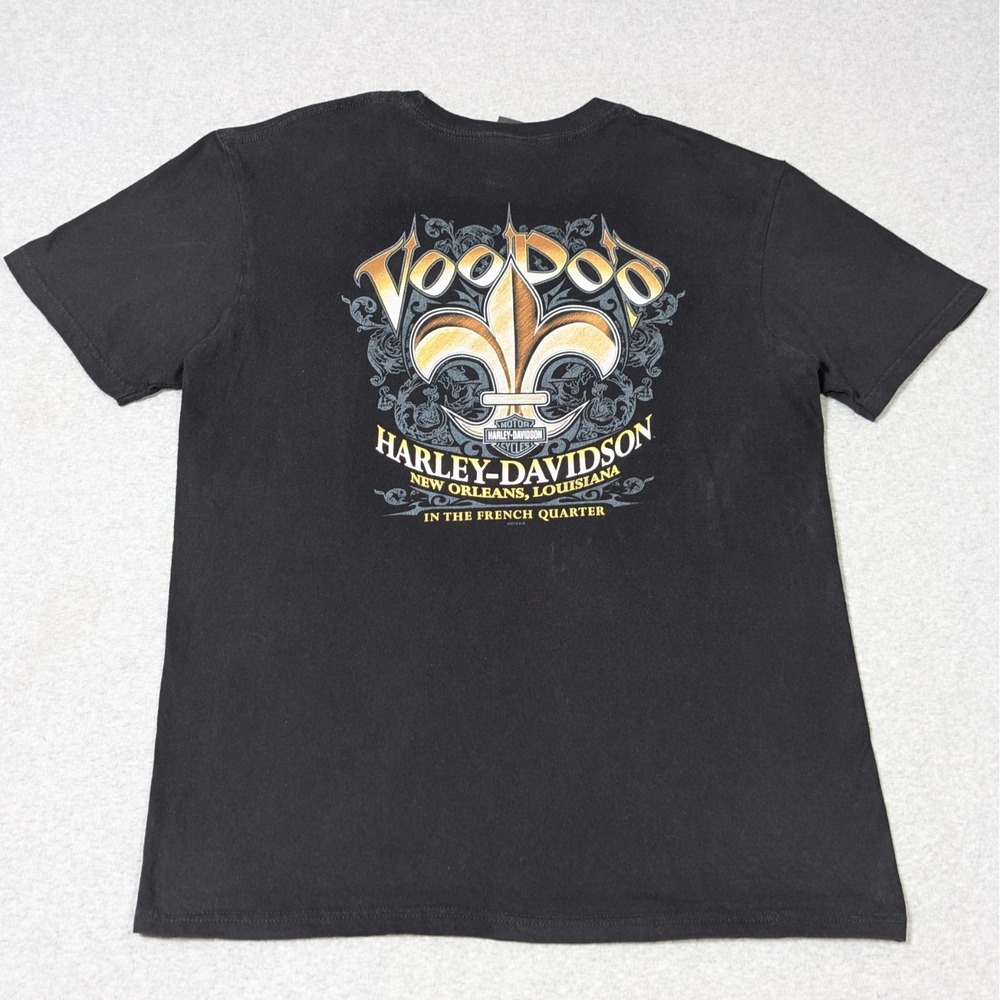 Harley Davidson New Orleans T-Shirt Size Large Voodoo French Quarter
